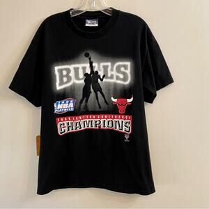 Vintage Lee Sports Chicago Bulls 1996 Eastern Conference Champion Men’s Medium